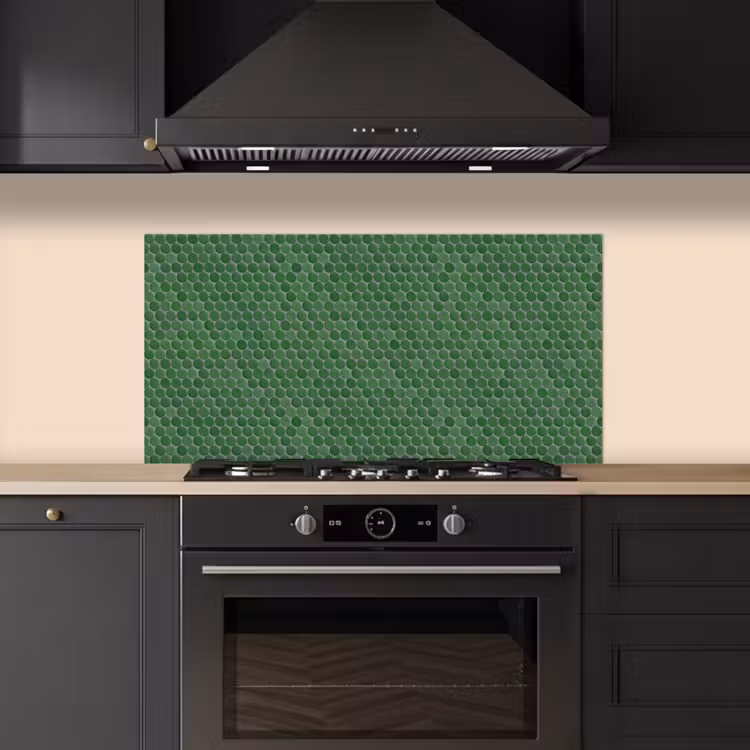 Penny - Mozaïek - Bosgroen - Green keuken achterwand spatscherm middel 899 -sfeer1