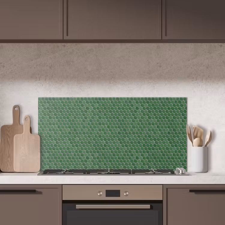 Penny - Mozaïek - Bosgroen - Green keuken achterwand spatscherm middel 899 -sfeer2