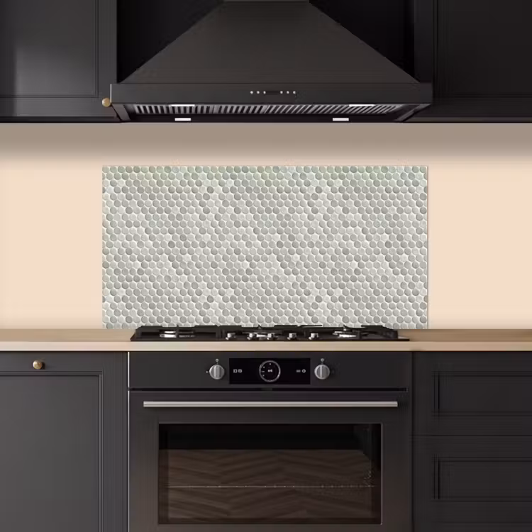 Penny - Mozaïek - Lichtgrijs keuken achterwand spatscherm middel 899 -sfeer1