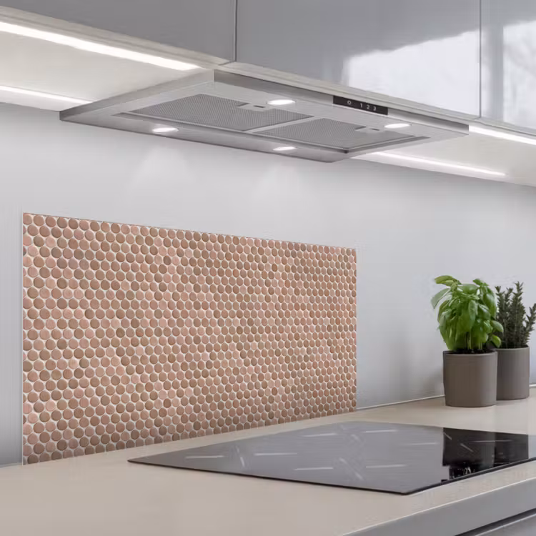 Penny - Mozaïek - Oudroze - Terracotta keuken achterwand spatscherm middel 899 -3d_schuin
