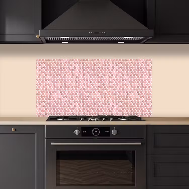 Penny - Mozaïek - Lichtroze keuken achterwand spatscherm middel 899 -sfeer1