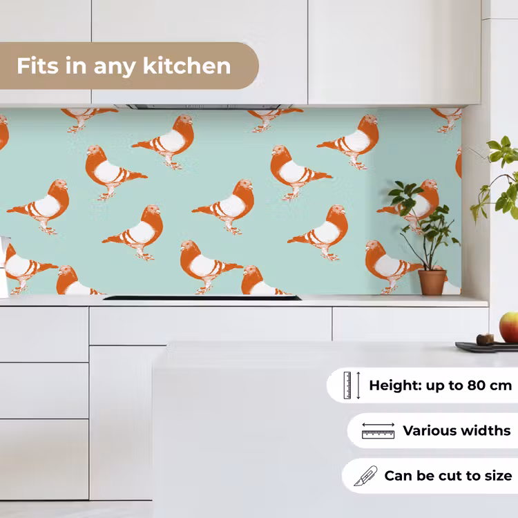 Duif - Vogel - Patroon keuken achterwand 2 middel 871 -sfeer4_UK