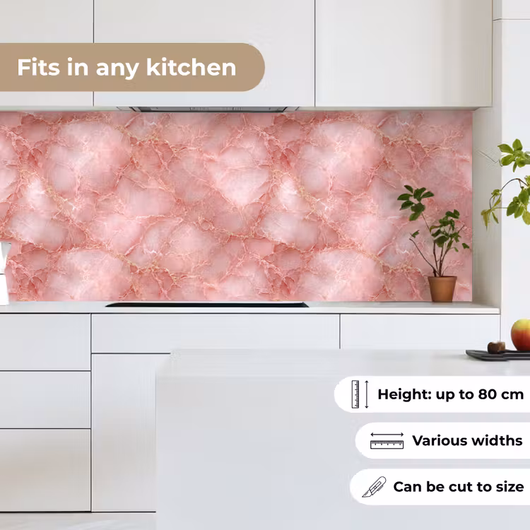 Roze - Kwarts - Goud - Marmer keuken achterwand 2 middel 871 -sfeer4_UK