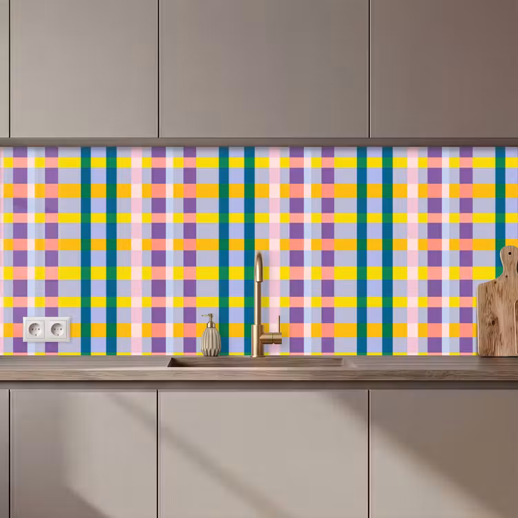 Ruit - Patroon - Kleurrijk keuken achterwand 2 middel 871 zz_3dshopping