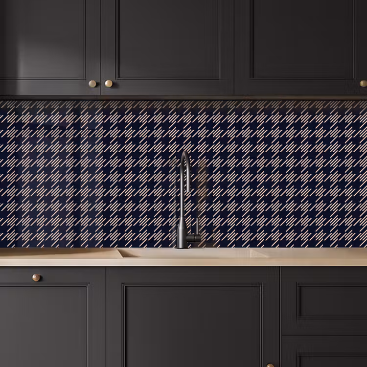 Plaid - Patroon - Ruit - Blauw keuken achterwand 2 middel 871 -sfeer1