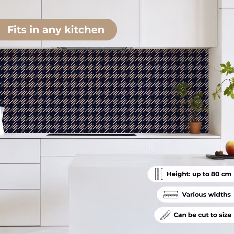 Plaid - Patroon - Ruit - Blauw keuken achterwand 2 middel 871 -sfeer4_UK