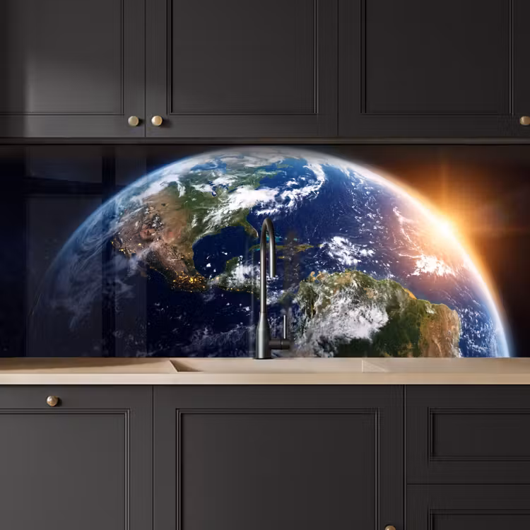 Kitchen Wall Splashback - Planet - Space - Cosmos - Planeet - Ruimte - Kosmos keuken achterwand 2 middel