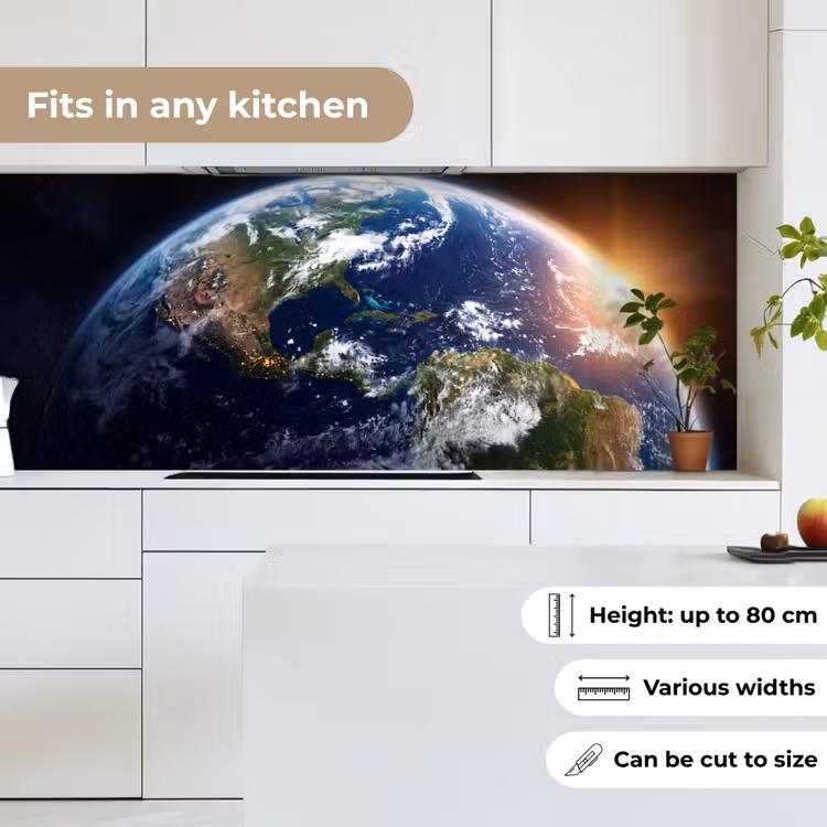 Kitchen Wall Splashback - Planet - Space - Cosmos - Planeet - Ruimte - Kosmos keuken achterwand 2 middel