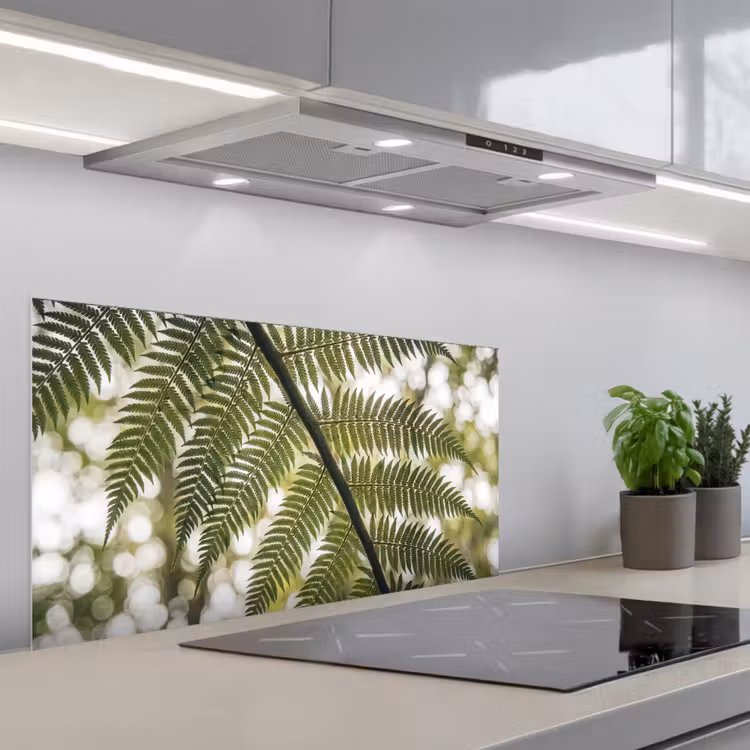 Plant - Blad - Natuur - Groen - Detail keuken achterwand spatscherm middel -3d_schuin