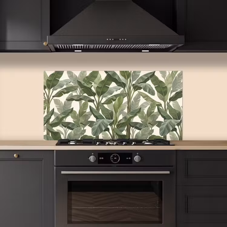 Planten - Bladeren - Tropisch - Groen keuken achterwand spatscherm middel -sfeer1