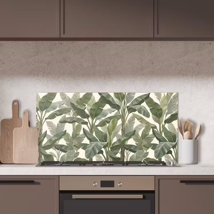 Planten - Bladeren - Tropisch - Groen keuken achterwand spatscherm middel -sfeer2