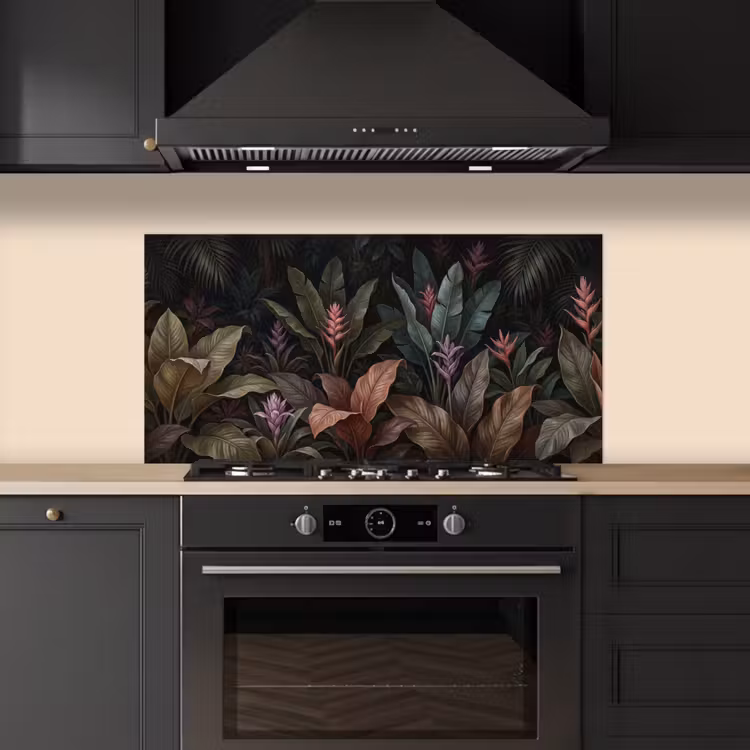 Planten - Tropisch - Jungle - Donker - Natuur keuken achterwand spatscherm middel -sfeer1