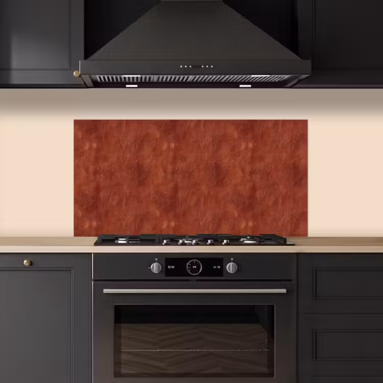 Stucwerk - Textuur - Terracotta keuken achterwand spatscherm middel 899 -sfeer1