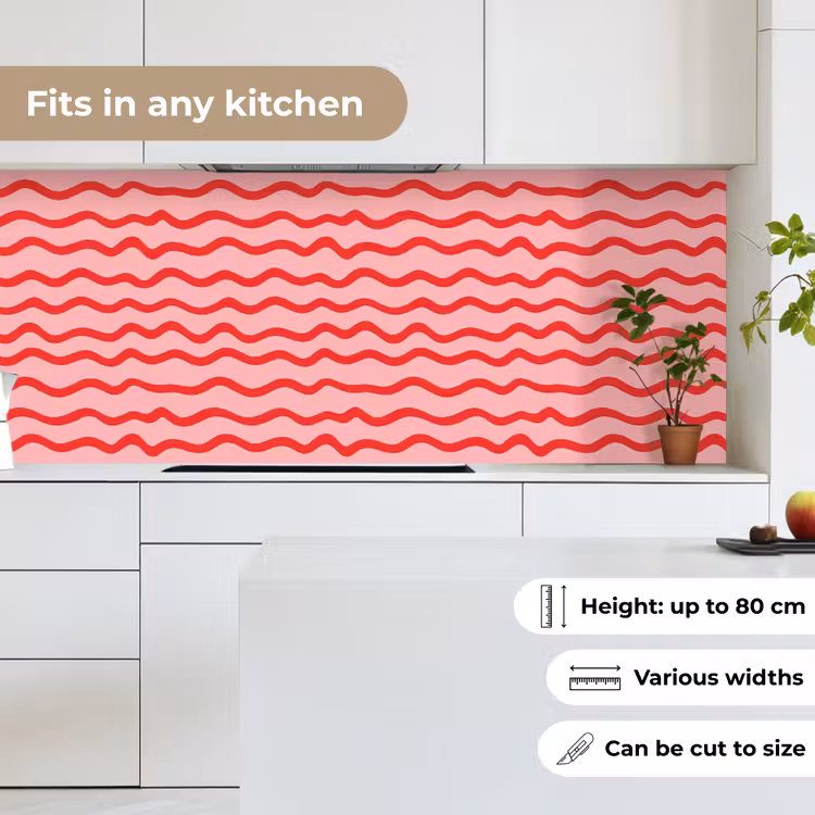 Speels - Patroon - Rood keuken achterwand 2 middel 871 -sfeer4_UK