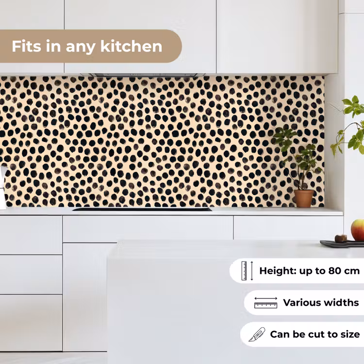 Stippen - Patroon - Zwart keuken achterwand 2 middel 871 -sfeer4_UK