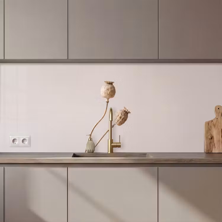 Papaverbollen - Droogbloemen - Minimalistisch - Beige - Rustig keuken achterwand 2 middel zz_3dshopping