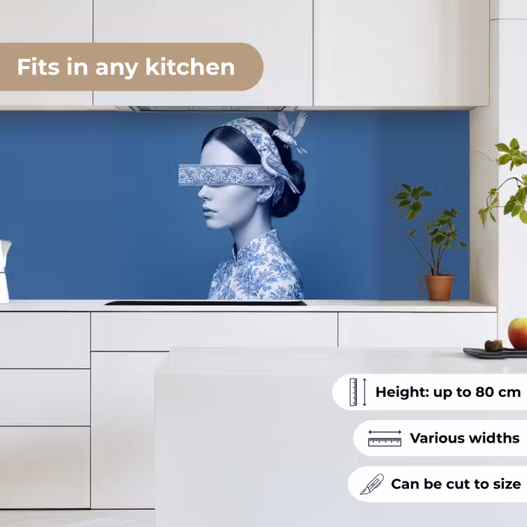 Portret - Klassiek - Wit - Blauw keuken achterwand 2 middel -sfeer4_UK