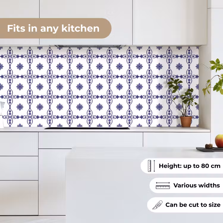 Portugal - Patronen - Blauw keuken achterwand 2 middel 871 -sfeer4_UK