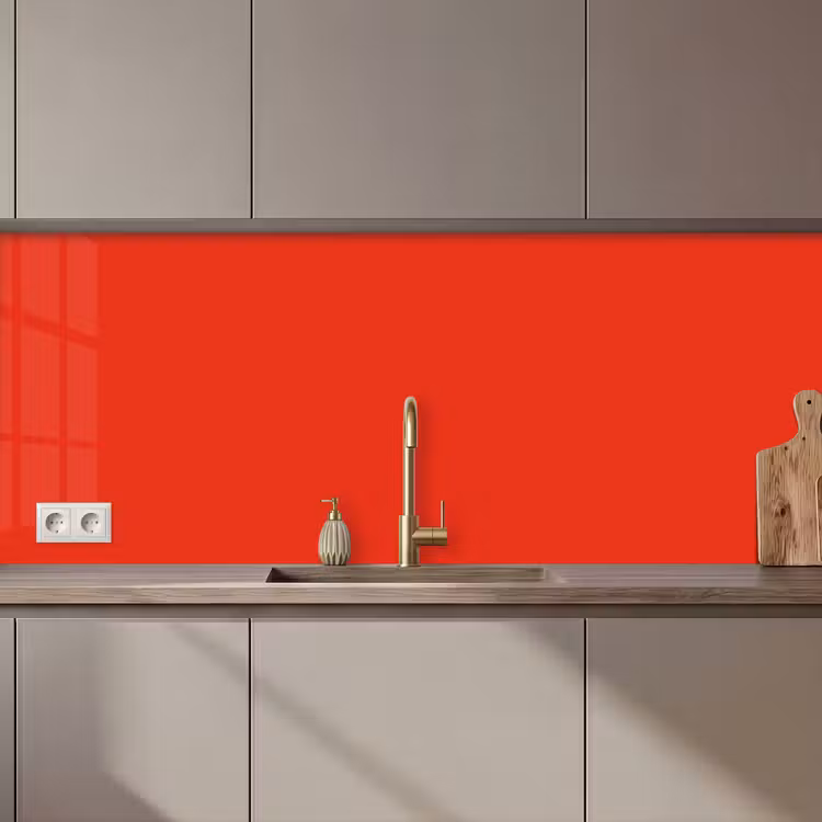 Rood - Kleur - Effen keuken achterwand 2 middel 871 zz_3dshopping