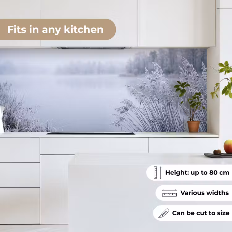 Riet - Bevroren - Winter - Natuur keuken achterwand 2 middel -sfeer4_UK