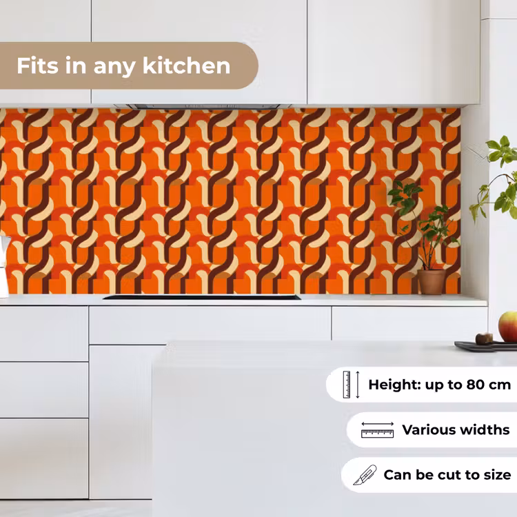 Retro - Modern - Kleurrijk keuken achterwand 2 middel 871 -sfeer4_UK