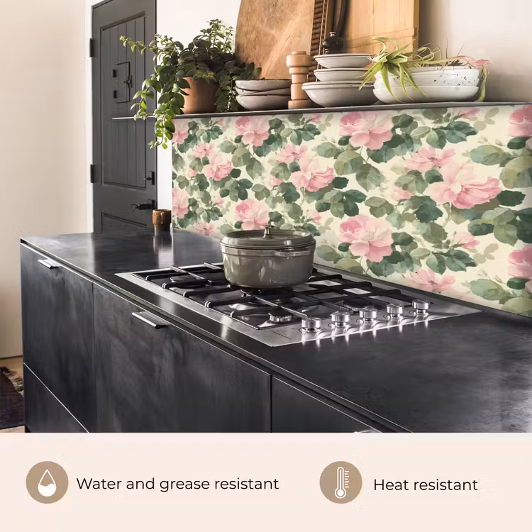 Rozen - Botanisch - Roze keuken achterwand 2 groot 857 -usp_EN
