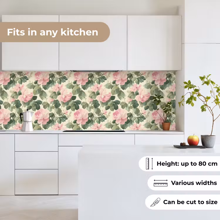 Rozen - Botanisch - Roze keuken achterwand 2 groot 857 -sfeer4_UK