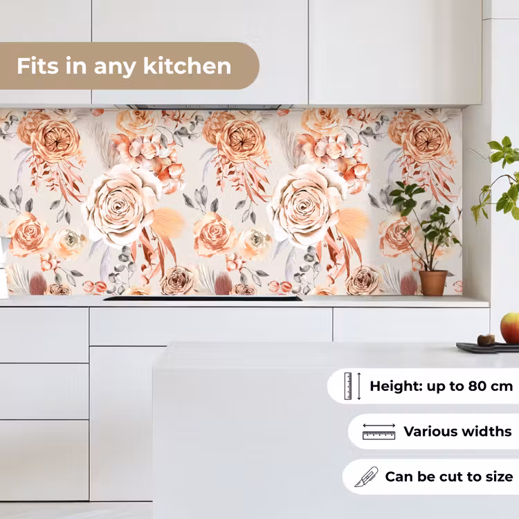 Rozen - Bloemen - Patroon keuken achterwand 2 middel 871 -sfeer4_UK