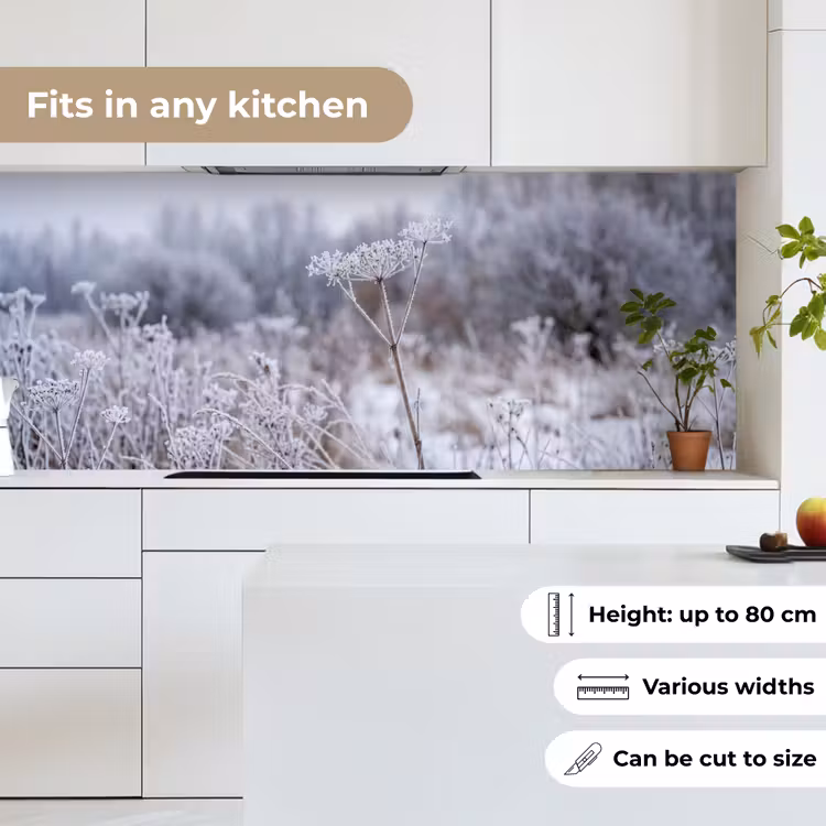 Schermbloem - Rijp - Kristallen - Winter - Delicaat keuken achterwand 2 middel -sfeer4_UK