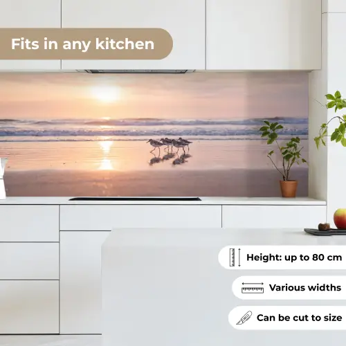 Zee - Vogels - Strand keuken achterwand 2 middel -sfeer4_UK