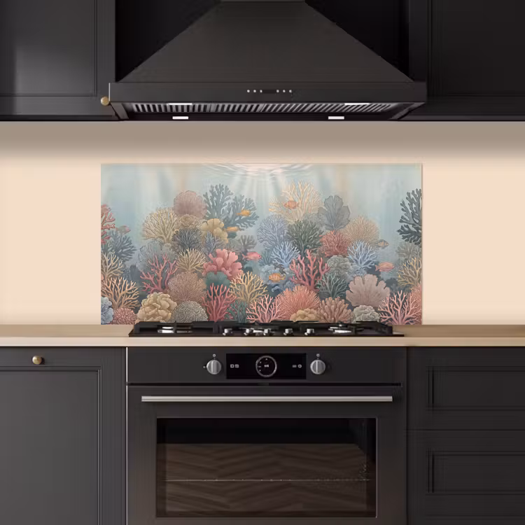 Zee - Koraal - Vis - Natuur - Kleurrijk keuken achterwand spatscherm middel -sfeer1