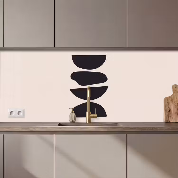 Kitchen Wall Splashback - Shapes - Abstract - Modern - Vormen - Abstract - Modern keuken achterwand 2 middel zz_3dshopping