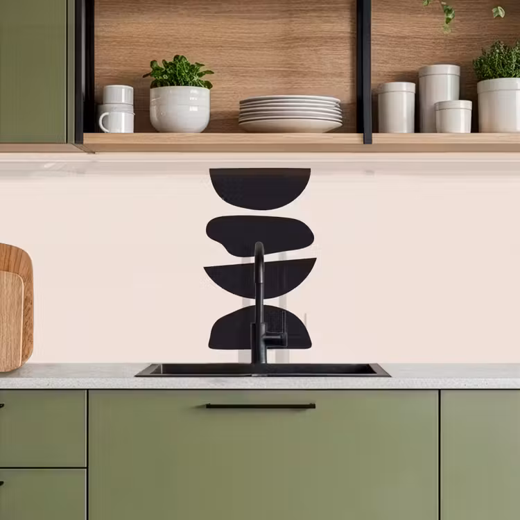 Kitchen Wall Splashback - Shapes - Abstract - Modern - Vormen - Abstract - Modern keuken achterwand 2 middel