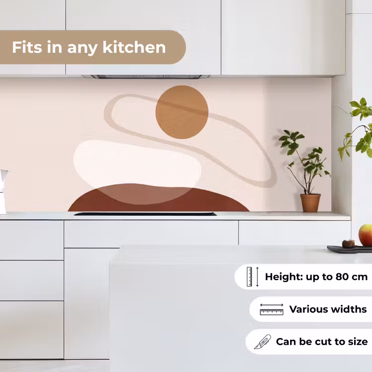 Kitchen Wall Splashback - Shapes - Organic - Art - Vormen - Organisch - Kunst keuken achterwand 2 middel