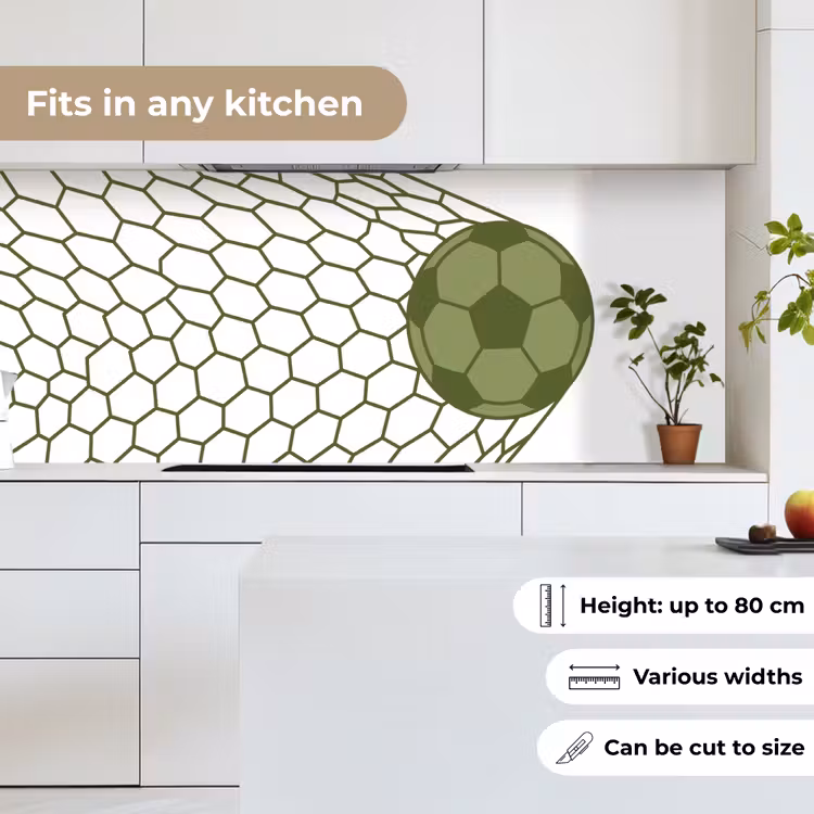 Voetbal - Goal - Sport - Groen keuken achterwand 2 middel -sfeer4_UK