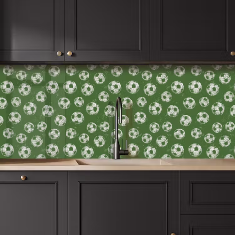 Voetbal - Sport - Groen keuken achterwand 2 middel 871 -sfeer1