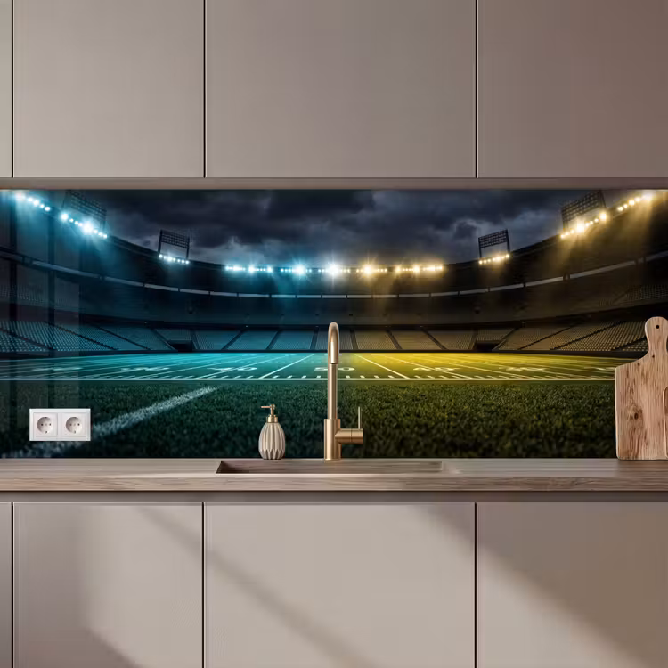 Voetbal - Stadion - Nacht - Modern keuken achterwand 2 middel zz_3dshopping