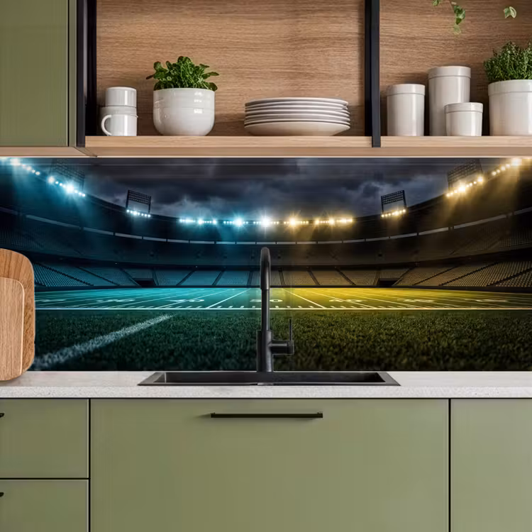 Voetbal - Stadion - Nacht - Modern keuken achterwand 2 middel -sfeer3