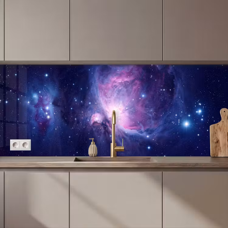 Ruimte - Sterren - Kleurrijk keuken achterwand 2 middel zz_3dshopping