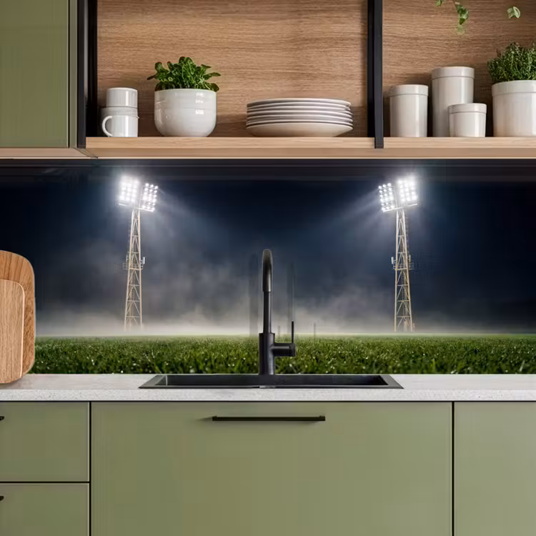 Stadion - Lichtmast - Sport - Nacht keuken achterwand 2 middel -sfeer3