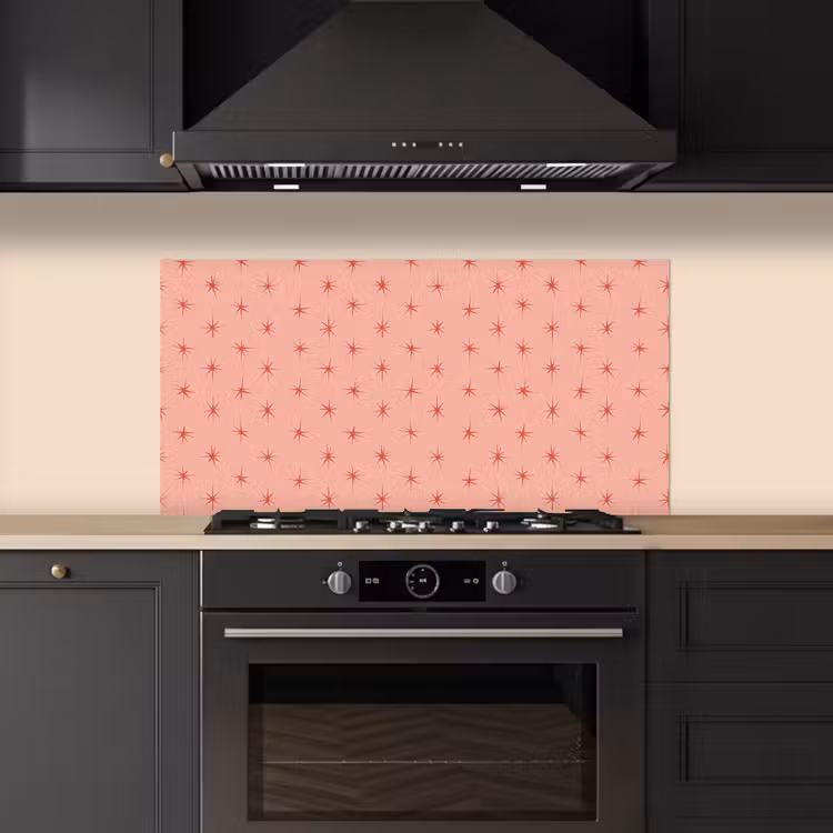Sterretjes - Patroon - Oranje keuken achterwand spatscherm middel 899 -sfeer1