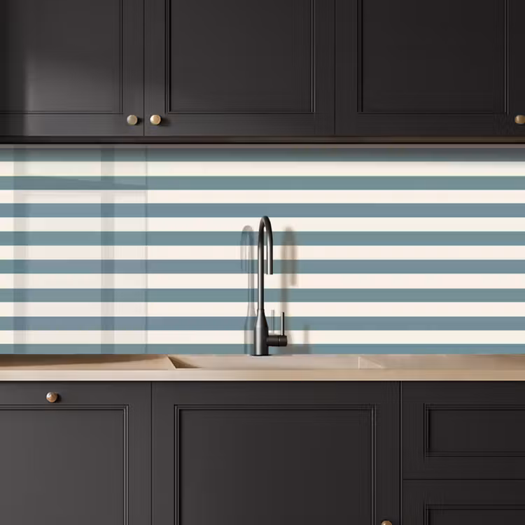 Strepen - Modern - Blauw keuken achterwand 2 middel 871 -sfeer1