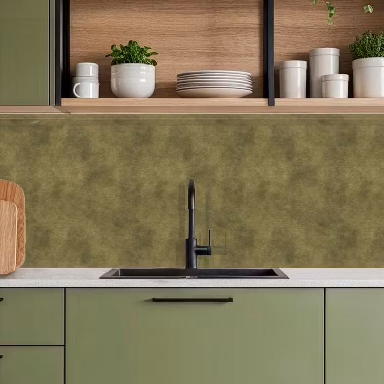 Textuur - Abstract - Groen keuken achterwand 2 middel 871 -sfeer3
