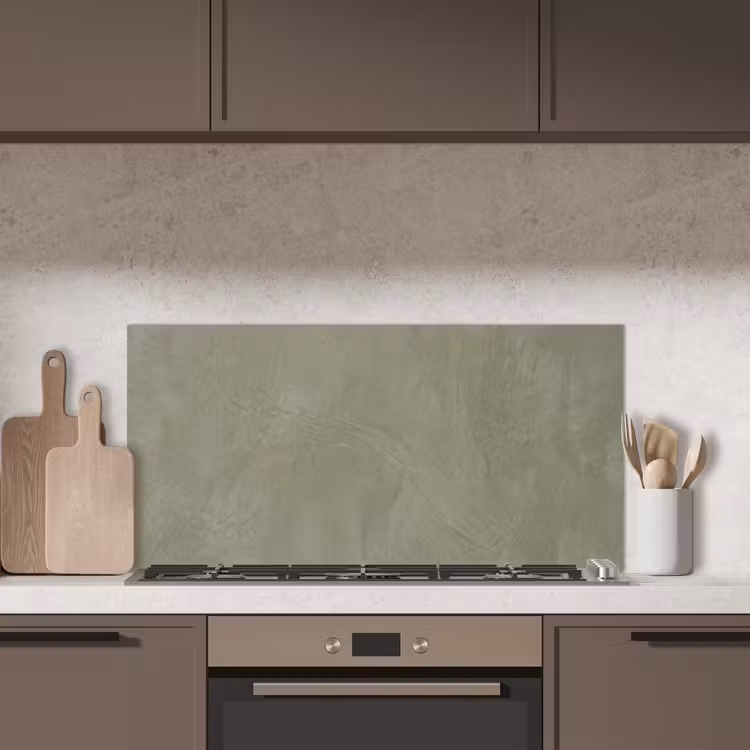 Textuur - Betonlook - Achtergrond - Modern - Groen keuken achterwand spatscherm middel -sfeer2