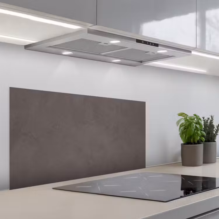 Textuur - Grijs - Modern - Abstract - Oppervlak keuken achterwand spatscherm middel -3d_schuin