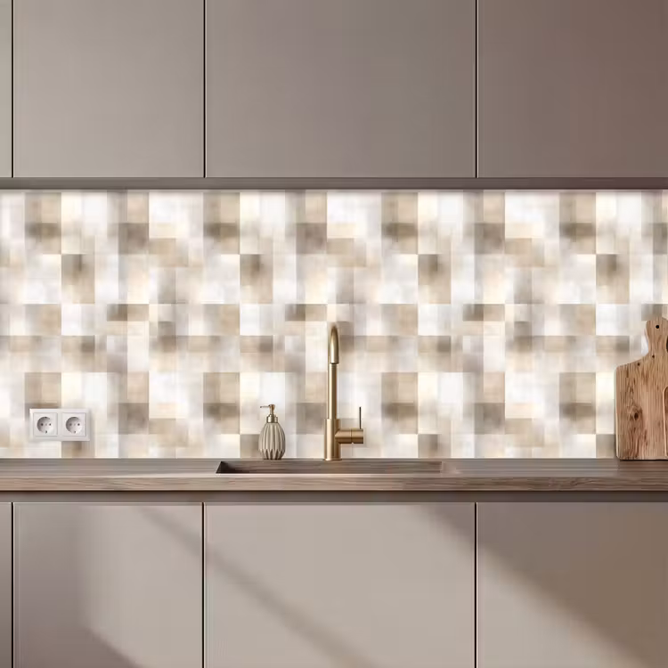 Textuur - Linnen - Beige keuken achterwand 2 middel 871 zz_3dshopping