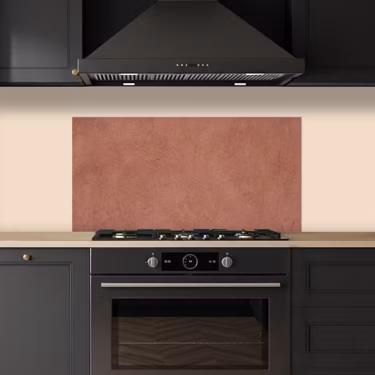 Textuur - Roodbruin - Grof - Modern keuken achterwand spatscherm middel -sfeer1
