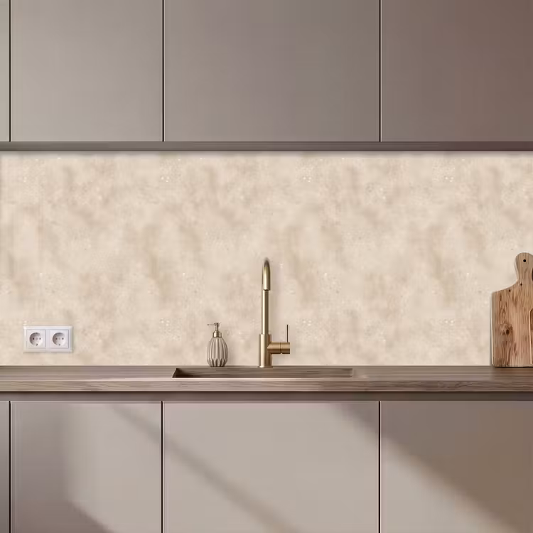 Structuur - Spikkels - Beige keuken achterwand 2 middel 871 zz_3dshopping