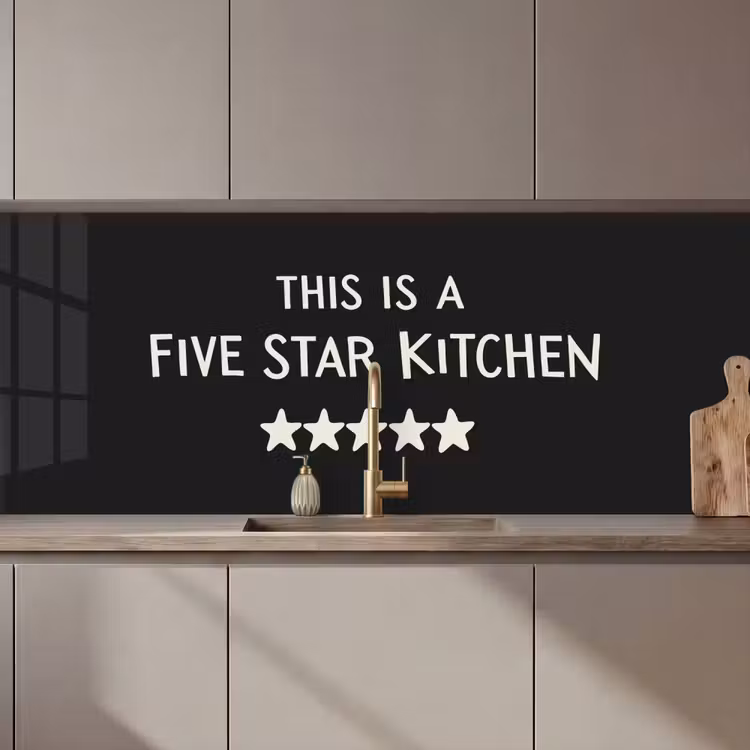 This is a five star kitchen keuken achterwand 2 middel zz_3dshopping