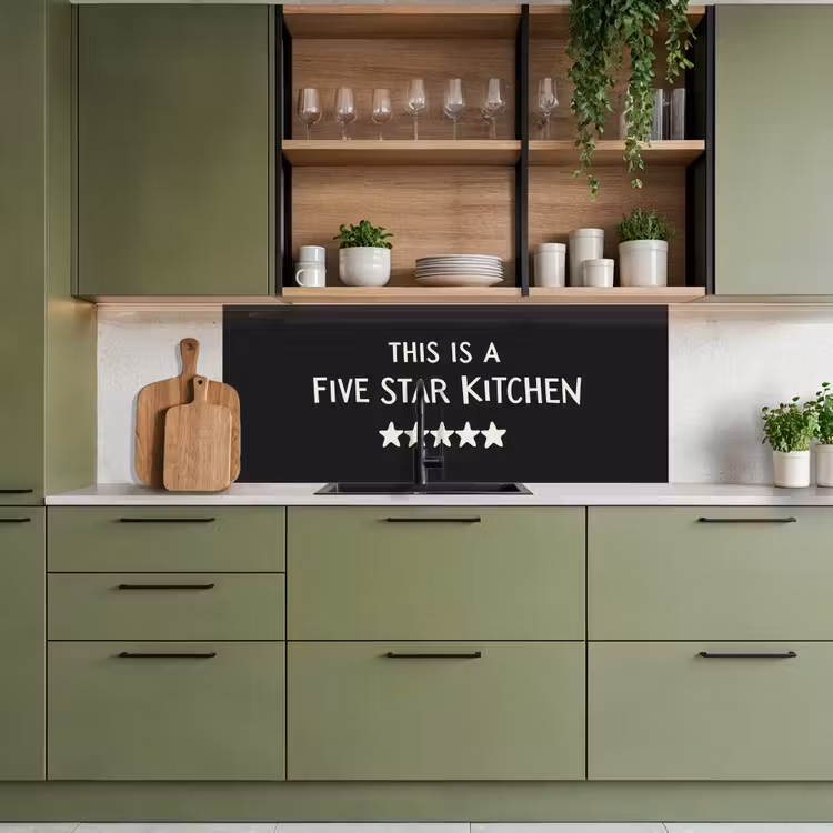 This is a five star kitchen keuken achterwand 2 middel -sfeer3